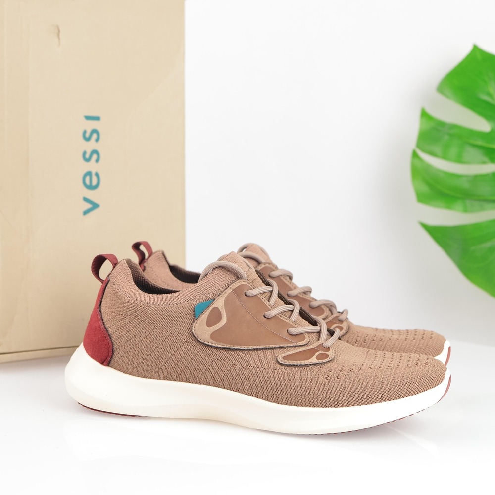 Vessi Shoe Womens Everyday 2.0 Move Sneaker Size 9 Tan Lunar New Year Tiger 2022